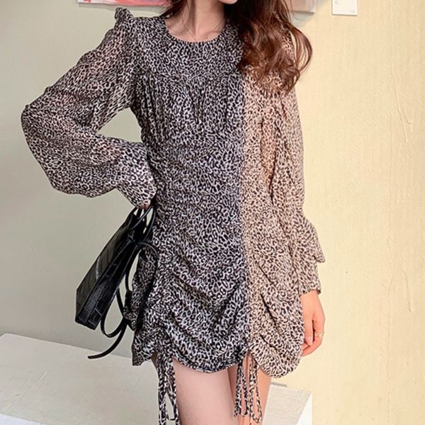 

spring sleeve chiffon party vintage women printed boho dress, Black;gray