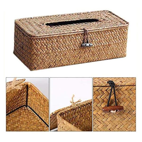 

natural bamboo rectangular tissue box 27 x 12 9 cm (yellow) boxes & napkins