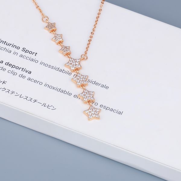 

new simple styles singapore brand name ch baling baling star necklace for women luxury jewelry gift, Silver