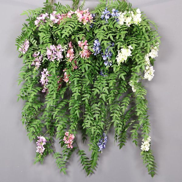 

decorative flowers & wreaths simulation flower bean wall mount vine wedding arrangement home decoration grass