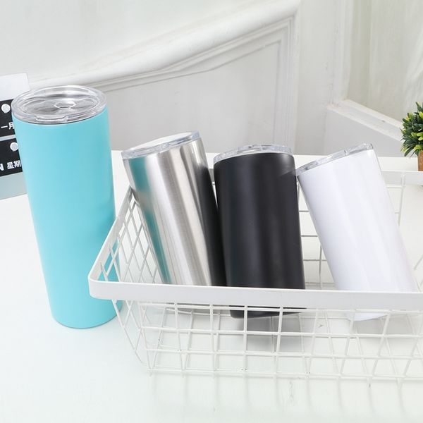 

Straight stainless steel double-layer 12oz tumbler car vacuum straight body CUP Insulated coffee cup, Ecru