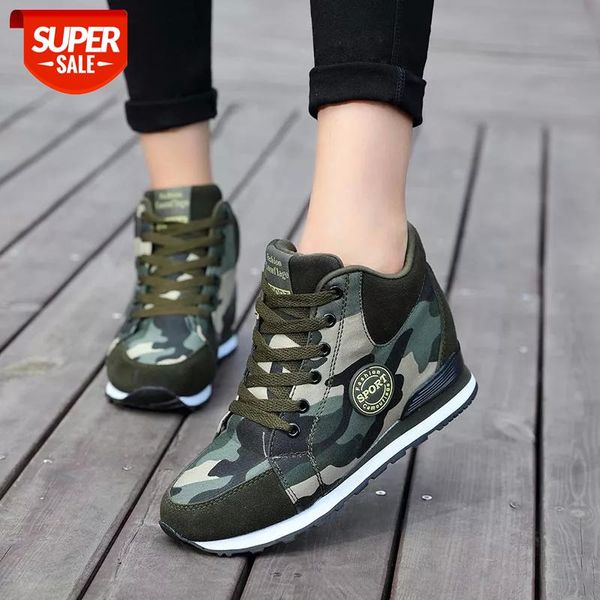 

women sneakers canvas shoes fashion camouflage high to help increase women shoes casual woman sport tenis feminino #c56y