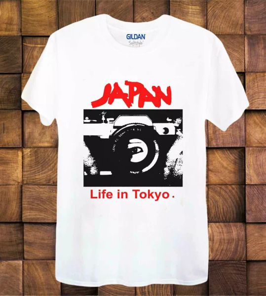

japan t shirt music tokyo life tee adies /tee 435, White;black