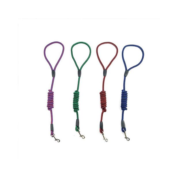 

dog collars & leashes pet training leash nylon traction rope dogs puppy walking running belt for small medium large