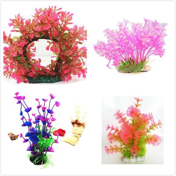 

fish tank decor for aquarium decorations goldfish landscaping resin craft ornaments fishing fake aquatic plants grass seeds