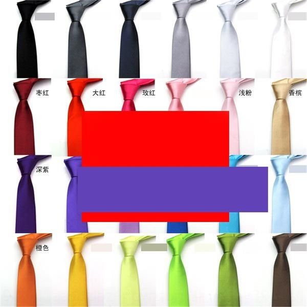 

WFIC korean neck ties narrow wedding fashion student casual korean narrow wedding fashion studensmall black 5cm bridegroom men's tie, Blue;purple