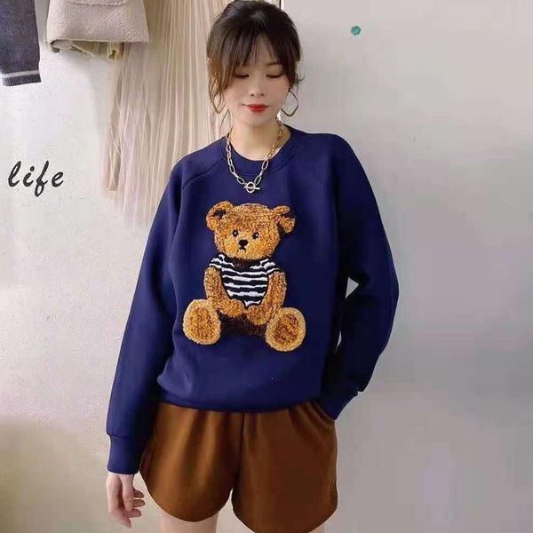 

women's hoodies & sweatshirts winter 2021 clothes for women casual cotton full sleeve cartoon pullovers o-neck plus size streetwear ove, Black