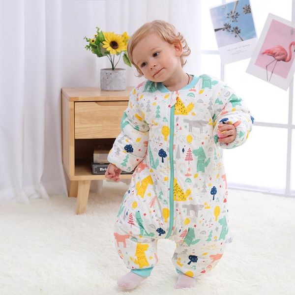 

baby sleeping bag wearable long sleeve cotton sleepwear thick warm kid sleepsack 425f bags