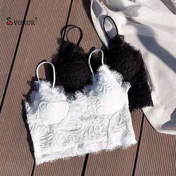 

tube tank women lace wireless bras short comfortable all-match base camisole camisoles & tanks, Black;white