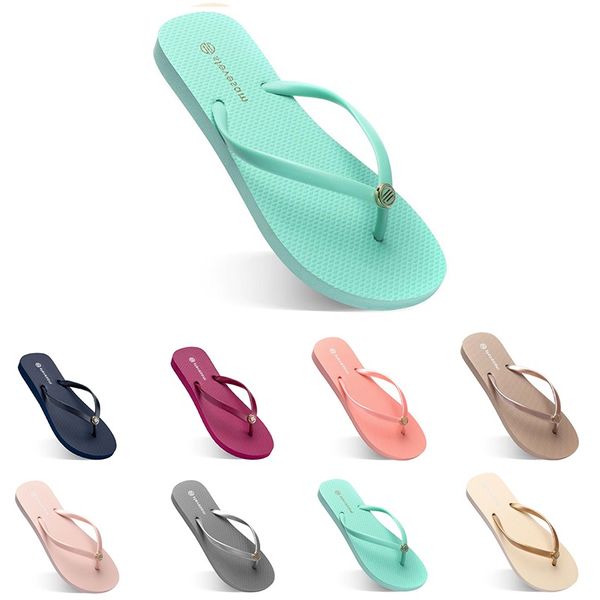 

women 2023 sandals slippers flip flops beach l indoor slipper triple black pink white lemon green grey navy size 36-40