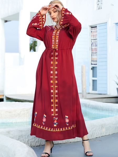 

casual dresses ramadan muslim abaya dubai arabic dress turkey plus size for women islam clothing kaftan robe longue femme caftan a, Black;gray