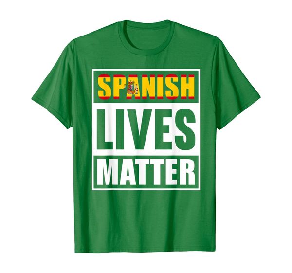

spanish lives matter spanish pride t-shirt, White;black