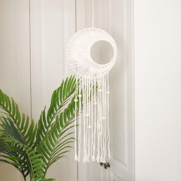 

wood handmade bead woven macrame tassel wall hanging tapestry wedding wall decoration living room decorations new