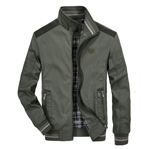 

men's jackets spring autumn cotton men jacket middle-aged outerwear father wear stand-up collar coats long sleeve plus size pocket clot, Black;brown