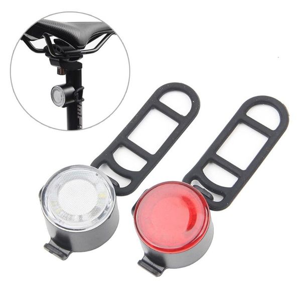

set bike led light front and rear safety diy 12 hrs usb rechargeable lights headlight taillight caution bicycle