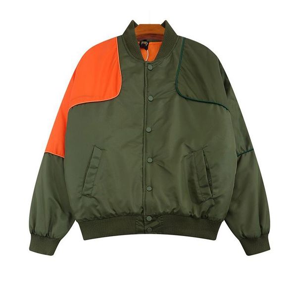 

men's jackets autumn winter high street baseball and coats hip hop streetwear patchwork bomber outwear for male clothing cotton, Black;brown