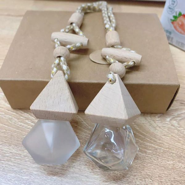 

storage bottles & jars 8ml car air freshener scent perfume bottle ornament essential oil diffuser fragrance hanging empty interior accessory