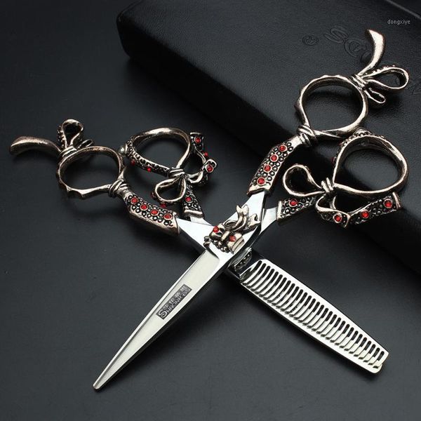

salon 6.0 inch japan professional hairdressing scissors hair cutting thinning set1