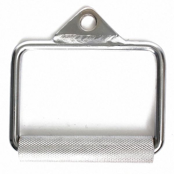 

gym single stirrup crossover bar cable attachment home gym workout handle silver 17qk