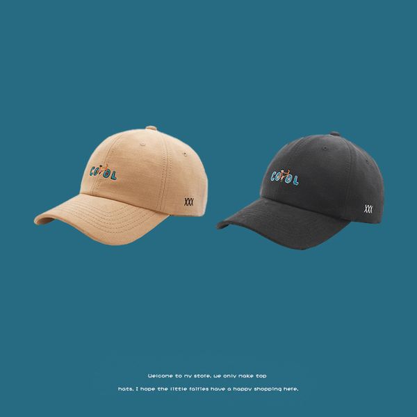 

hat girl spring summer academy style usa designer letter baseball versatile soft cap man, Black;white