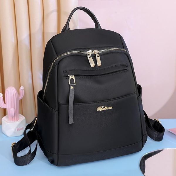 

spring korean oxford backpack women's fashion simple large capacity schoolbag