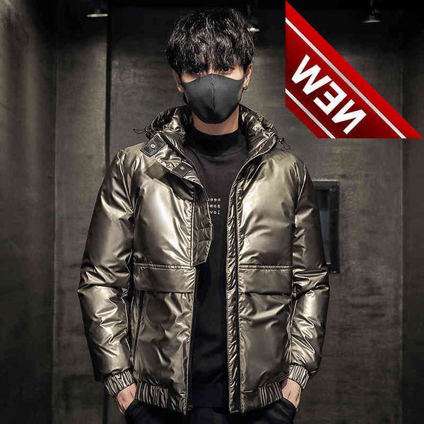 

down jacket for men new collection fashion trend men's down outdoor keep warm 90% white duck coat, Black