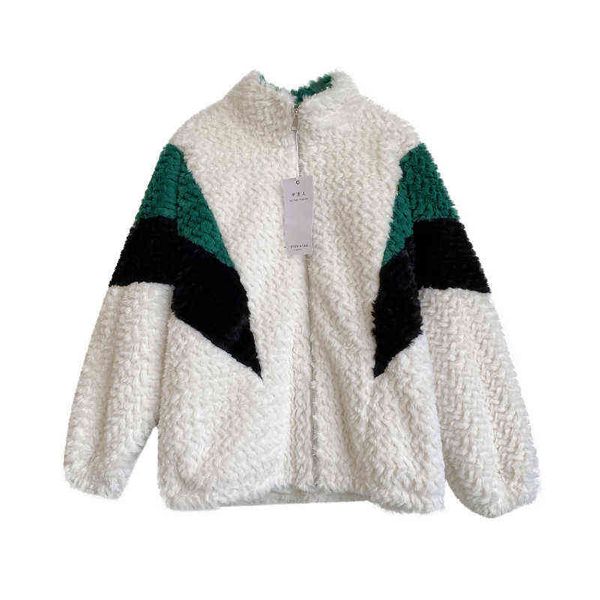 

11.30 coat korean 2021 women's stand collar top, Black;brown