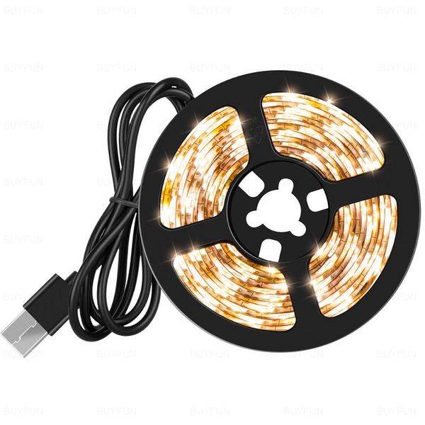 

usb flexible led light tv backlight strip diode lights desk screen background lighting cable 2835 warm white strips