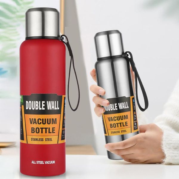 

water bottles 500/750/1000/1500mlthermo for tea 1 liter large capacity insulated cup portable military style
