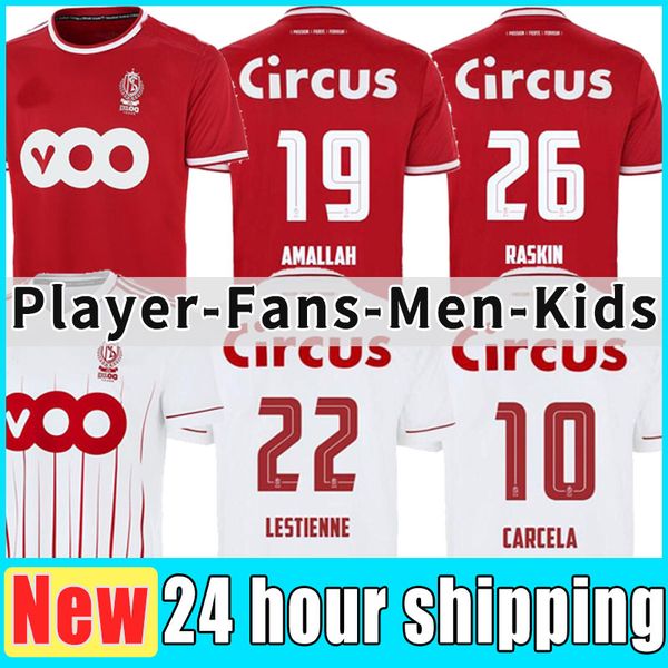 

standard liÃ¨ge raskin soccer jersey 2021 22 r.standard liege 100 years laifis vanheusden carcela maillots de foot amallah lestienne football, Black;yellow