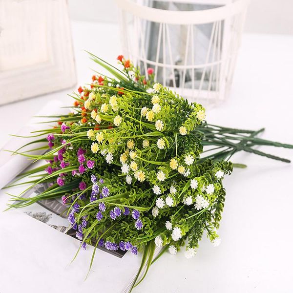 

decorative flowers & wreaths green plastic grass plants artificial flower babysbreath simulation wedding home christmas decoration party off