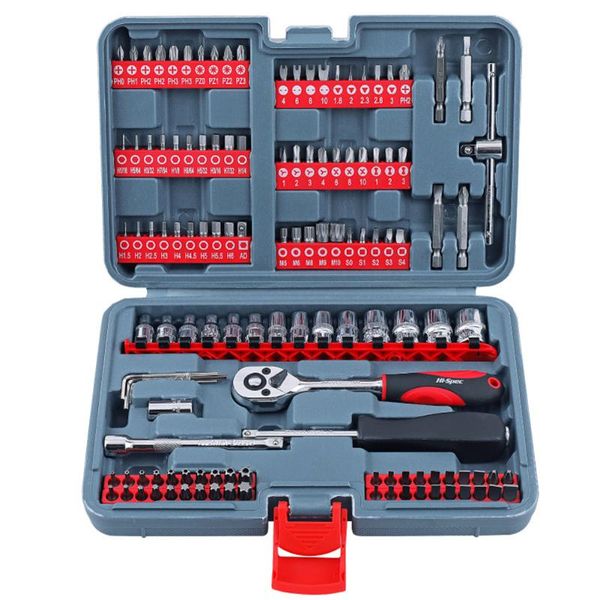 

professional hand tool sets 126pcs 1/4 auto repair kits multi-function ratchet wrench set combination bit tools for car disassembly maintena