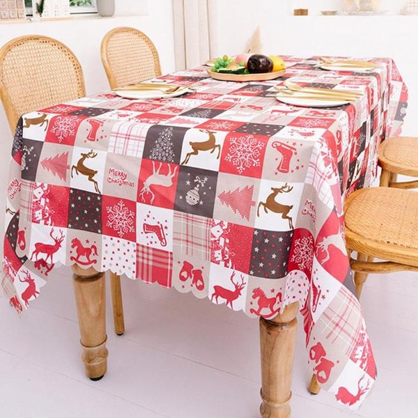 

table cloth creative christmas printed tablecloth rectangle fabric dining cover for kitchen decorations