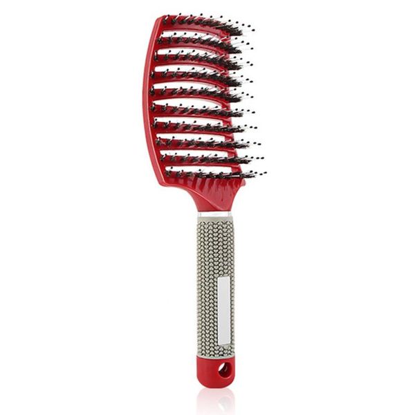 

electric hair brushes scalp massage comb hairbrush bristle nylon women wet dry curly detangle brush salon hairdressing styling tool
