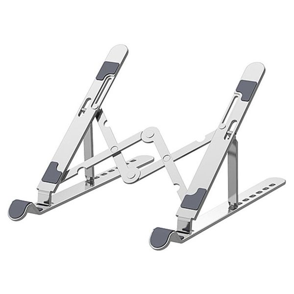 

kitchen storage & organization lapstand, adjustable portable aluminum riser with 7 levels height adjustment, foldable notebook stand