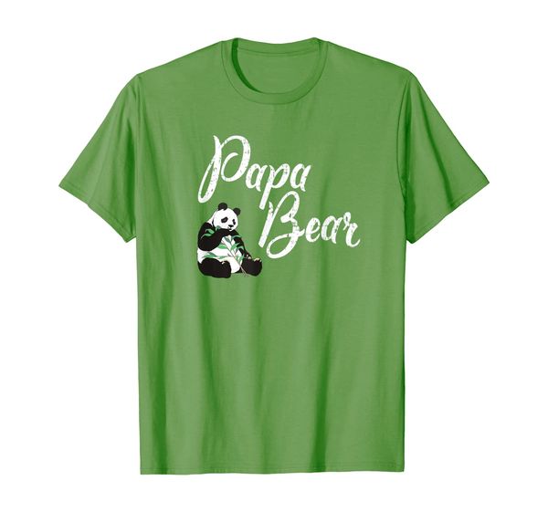 

papa bear panda t shirt, White;black