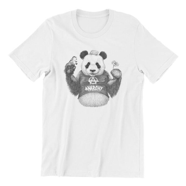 

men's t-shirts t-shirt punk panda games short sleeve anime 45737, White;black