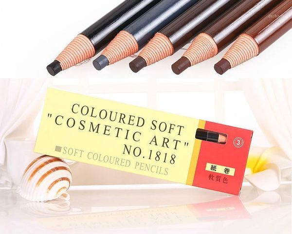 

12pc eyebrow pencil colored soft cosmetic art permanent makeup waterproof tattoo1