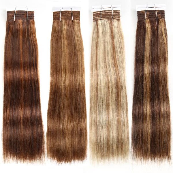 

human hair bulks peruvian straight bundles double drawn silk remy weave colored blonde, Black