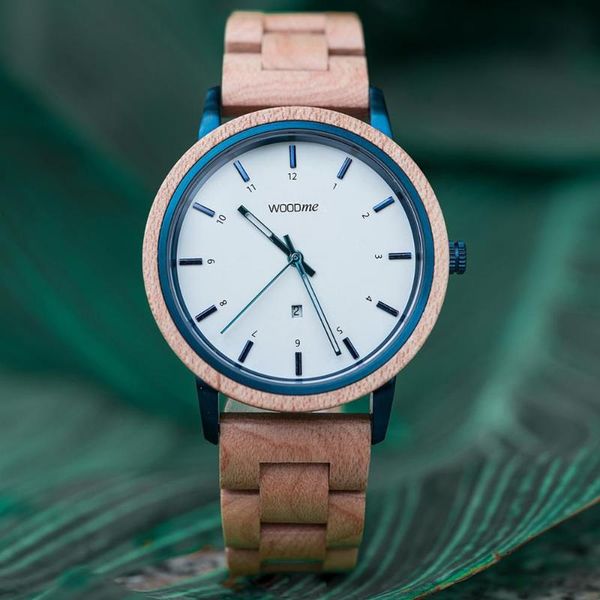 

wristwatches reloj hombre woodme wood men watches unique watch quartz women de madera drop, Slivery;brown