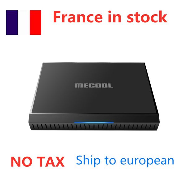 NAVIO DA FRANÇA Mecool KM6 TV Box Android 10 Amlogic S905X4 2GB 16GB 2.4G 5G Google Play Prime Video 4K Voz 4g 64g