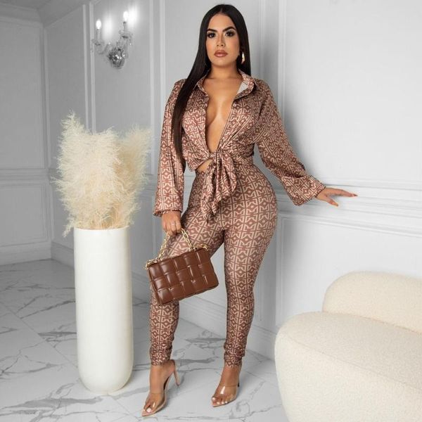 

women's two piece pants rmsfe 2021 women fashion casual long sleeve lapel single breasted shirt temperament commuter set, White