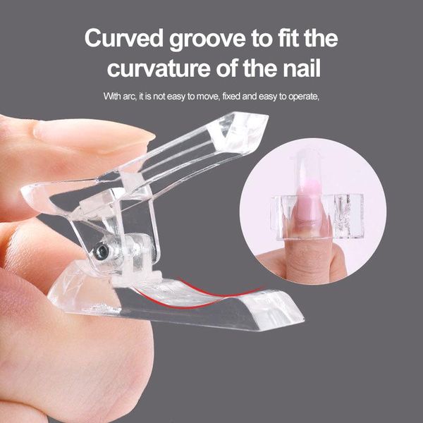 

false nails nail art crystal mold fixing clip glue quick acrylic extension forming supplies for professionals set kit tools, Red;gold