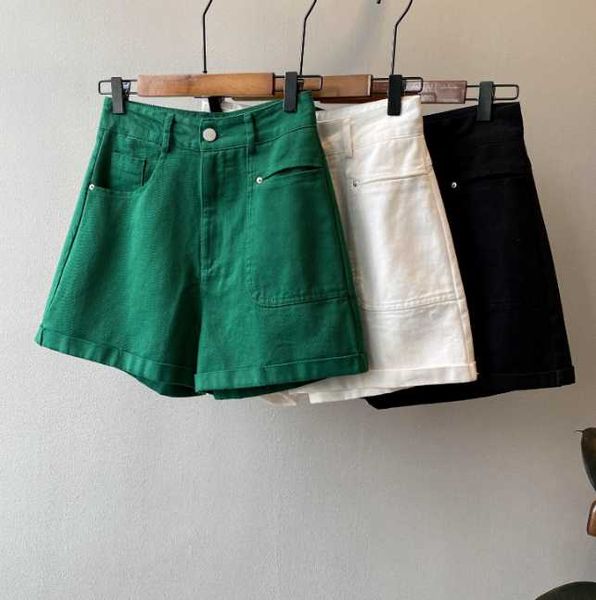 

women's shorts 2021 summer style korean casual loose high waist short women's pants, White;black