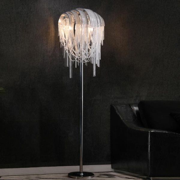 

modern tassel floor lamp italian project model room chain light living bedroom individual decorative lamps