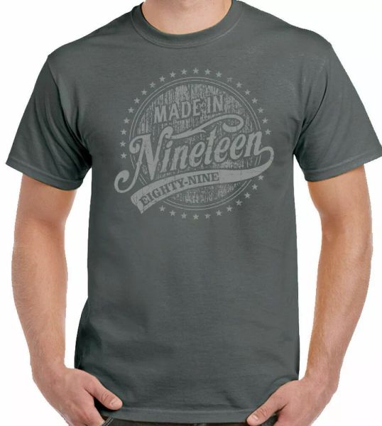 

32nd birthday 1989 made in nineteen eighty nine by fun 32 age, White;black