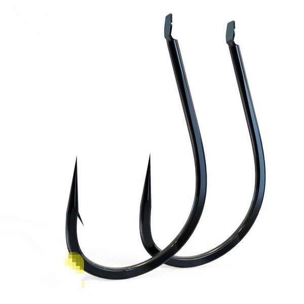 

fishing hooks 100 fishhook eadu black barbed high carbon steel to be customized wholesale