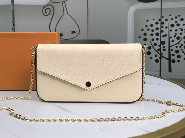 

2023 fashion designer women shoulder bags luxury lady handbags quality classic flower letter leather totes original chain crossbody bag pla