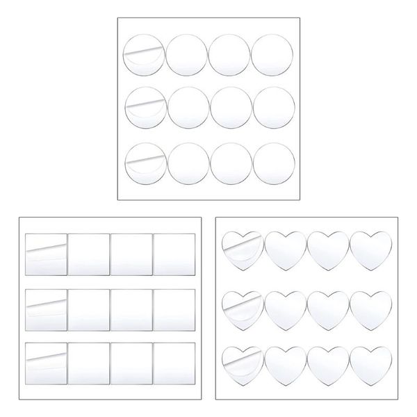 

frames t5ef 12 pcs clear acrylic sheets 0.08inch thick plastic disc transparent round circle/love/square panel for picture frame diy