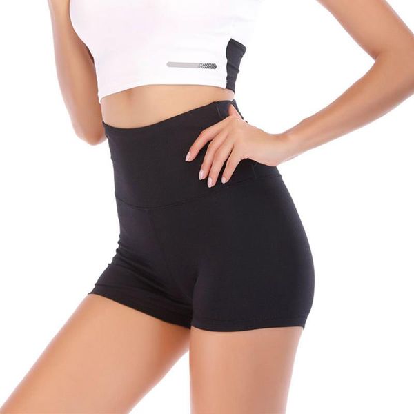 

yoga outfits 2021 push up shorts women sports solid color quick-drying breathable running fitness workout short pants gym wear, White;red
